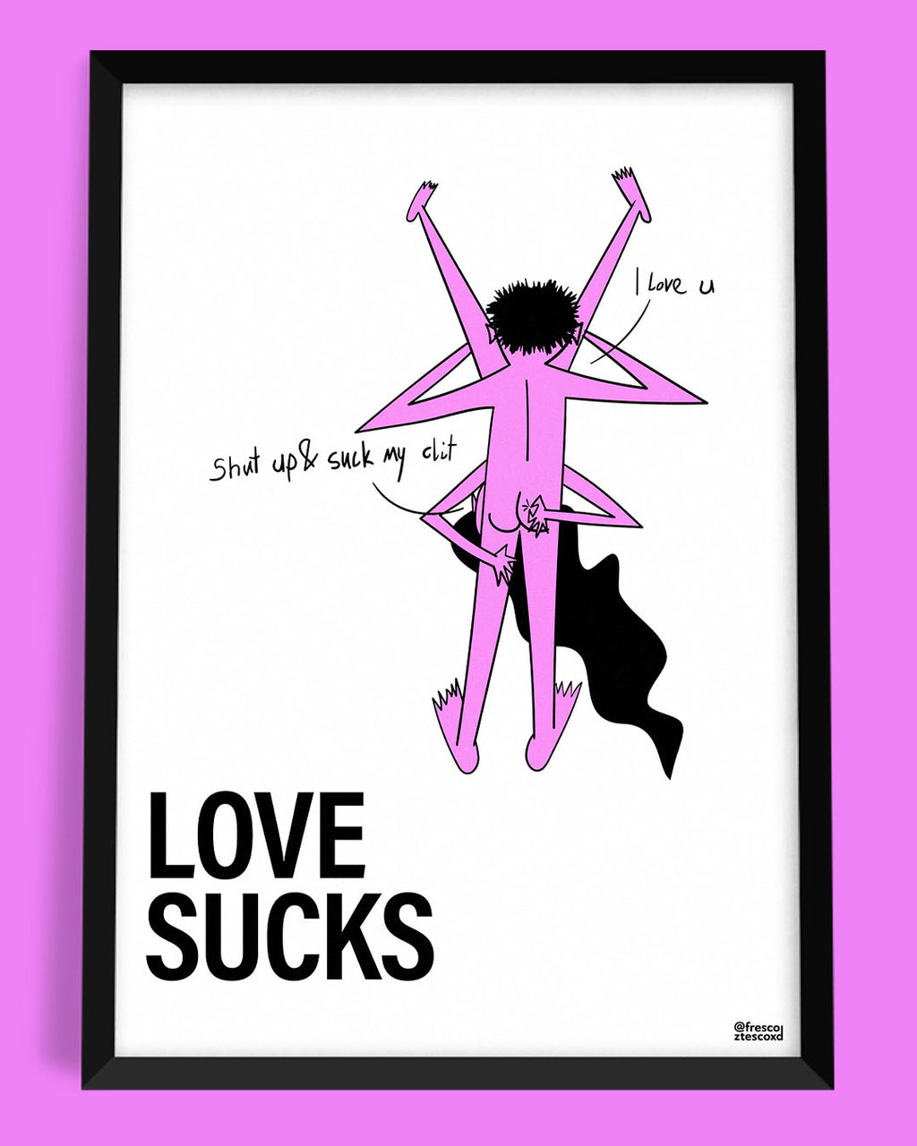 plakat LOVE SUCKS