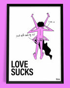 plakat LOVE SUCKS