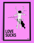 plakat LOVE SUCKS