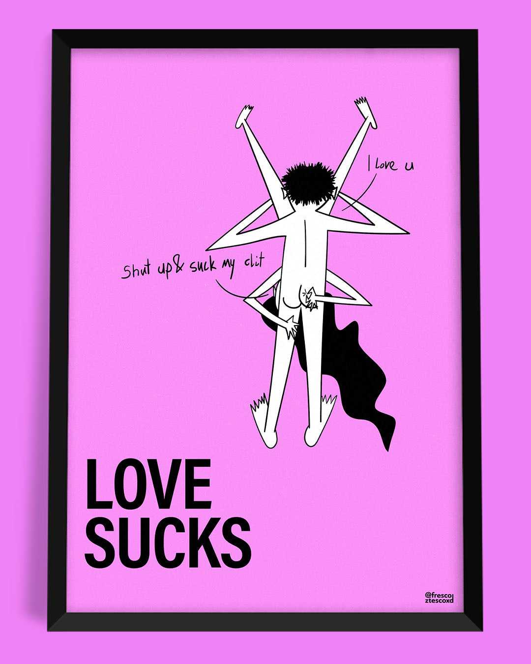 plakat LOVE SUCKS